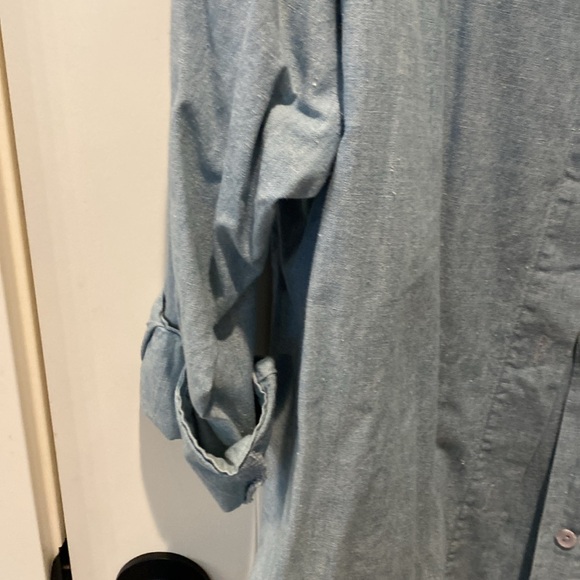 Adam Douglass Vintage Ladies Denim‎ Blouse w/Bling on Front Pocket.  Small - Picture 4 of 7